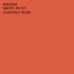 #DD5D43 - Chestnut Rose Color Image