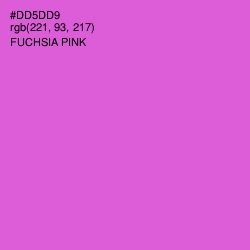 #DD5DD9 - Fuchsia Pink Color Image