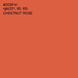 #DD5F41 - Chestnut Rose Color Image