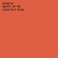 #DD5F44 - Chestnut Rose Color Image