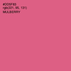 #DD5F83 - Mulberry Color Image