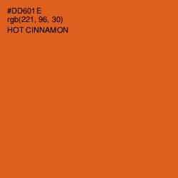 #DD601E - Hot Cinnamon Color Image