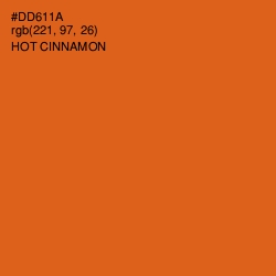 #DD611A - Hot Cinnamon Color Image