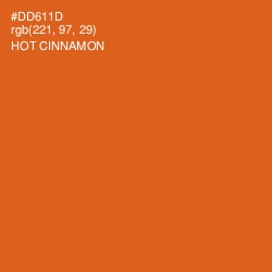 #DD611D - Hot Cinnamon Color Image
