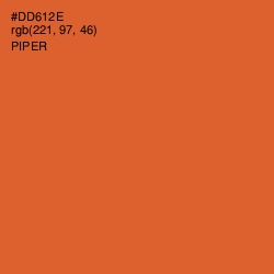 #DD612E - Piper Color Image