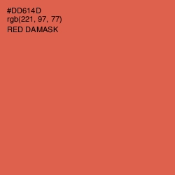 #DD614D - Red Damask Color Image