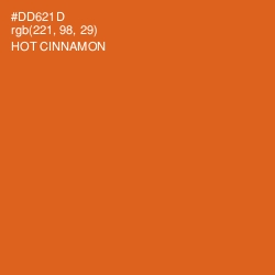 #DD621D - Hot Cinnamon Color Image