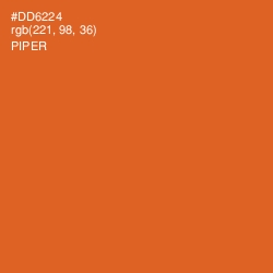 #DD6224 - Piper Color Image