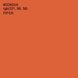 #DD623A - Piper Color Image
