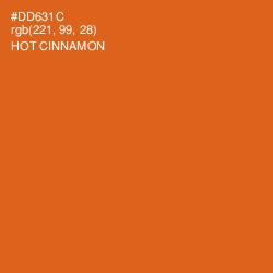 #DD631C - Hot Cinnamon Color Image