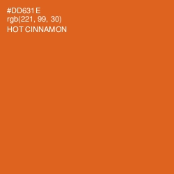 #DD631E - Hot Cinnamon Color Image