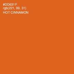 #DD631F - Hot Cinnamon Color Image