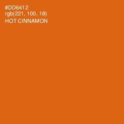 #DD6412 - Hot Cinnamon Color Image