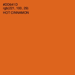 #DD641D - Hot Cinnamon Color Image
