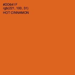 #DD641F - Hot Cinnamon Color Image