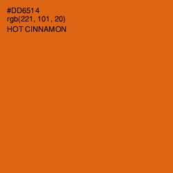 #DD6514 - Hot Cinnamon Color Image