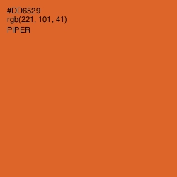 #DD6529 - Piper Color Image