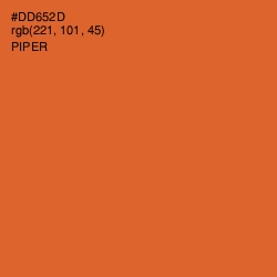 #DD652D - Piper Color Image