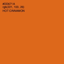 #DD671A - Hot Cinnamon Color Image