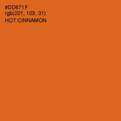 #DD671F - Hot Cinnamon Color Image