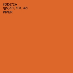 #DD672A - Piper Color Image