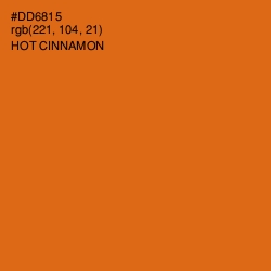 #DD6815 - Hot Cinnamon Color Image