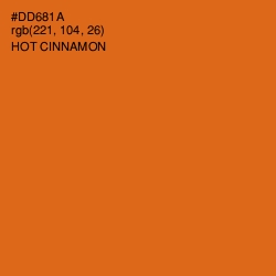#DD681A - Hot Cinnamon Color Image