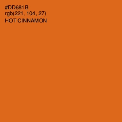 #DD681B - Hot Cinnamon Color Image