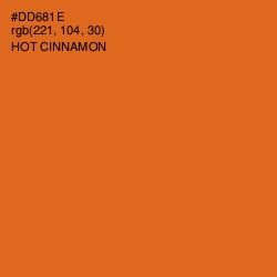 #DD681E - Hot Cinnamon Color Image