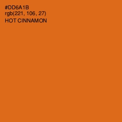 #DD6A1B - Hot Cinnamon Color Image