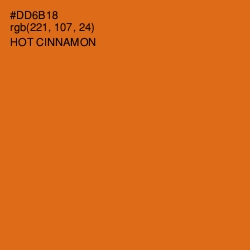 #DD6B18 - Hot Cinnamon Color Image