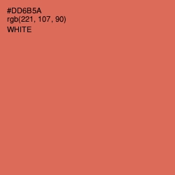 #DD6B5A - Red Damask Color Image