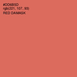 #DD6B5D - Red Damask Color Image