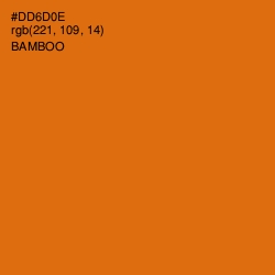 #DD6D0E - Bamboo Color Image