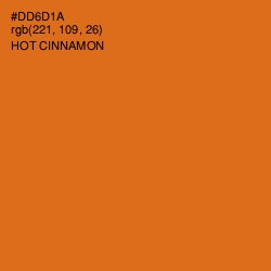 #DD6D1A - Hot Cinnamon Color Image