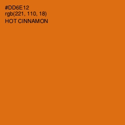 #DD6E12 - Hot Cinnamon Color Image