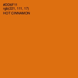 #DD6F11 - Hot Cinnamon Color Image