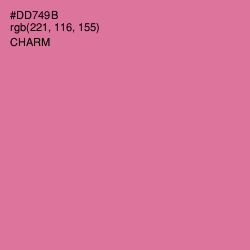 #DD749B - Charm Color Image