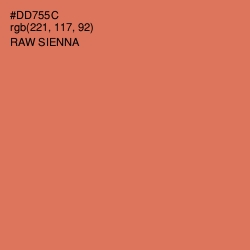 #DD755C - Raw Sienna Color Image