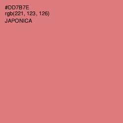 #DD7B7E - Japonica Color Image