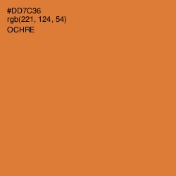#DD7C36 - Ochre Color Image
