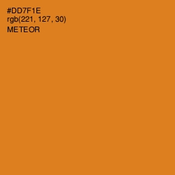 #DD7F1E - Meteor Color Image