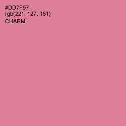 #DD7F97 - Charm Color Image