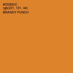 #DD832C - Brandy Punch Color Image