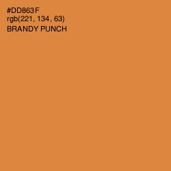 #DD863F - Brandy Punch Color Image