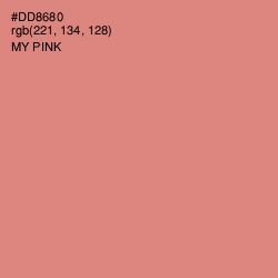#DD8680 - My Pink Color Image