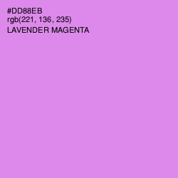 #DD88EB - Lavender Magenta Color Image