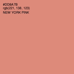 #DD8A7B - New York Pink Color Image