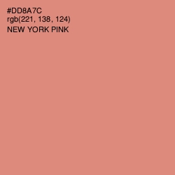 #DD8A7C - New York Pink Color Image