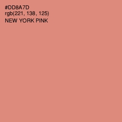 #DD8A7D - New York Pink Color Image